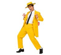 Fun Shack Costume Gangster Giallo Uomo, Costume Halloween Uomo, L