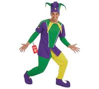Fun Shack Costume Giullare Uomo - Vestito Carnevale con Cappello, Abito per Halloween, Compleanni e Party, XL