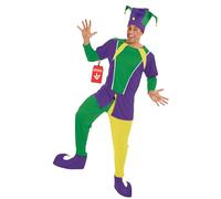 Fun Shack Costume Giullare Uomo - Vestito Carnevale con Cappello, Abito per Halloween, Compleanni e Party, XL