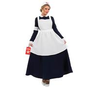 Fun Shack Costume Infermiera Vittoriana Donna - Vestito Carnevale, Abito Storico per Halloween, Compleanni e Party, S