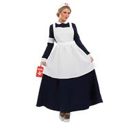 Fun Shack Costume Infermiera Vittoriana Donna - Vestito Carnevale, Abito Storico per Halloween, Compleanni e Party, XL