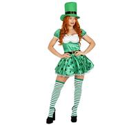 Fun Shack Costume Leprecauno Donna - Vestito San Patrizio con Cappello Verde, Abito Folletto per Feste e Party di Carnevale, S