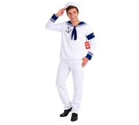 Fun Shack Costume Marinaio Uomo, Costume Nautico Halloween Uomo, M