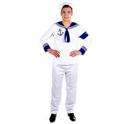 Fun Shack Costume Marinaio Uomo - Vestito Carnevale con Cappello, Abito per Halloween, Compleanni e Party a Tema, XL