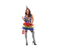 Fun Shack Costume Pagliaccio Donna - Vestito Clown per Carnevale, Abito Divertente per Halloween, Compleanni e Party, 3XL