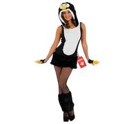 Fun Shack Costume Pinguino Donna - Vestito Carnevale Adulto, Abito per Halloween, Compleanni e Party, Costume Animale Divertente, L