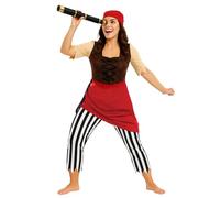 Fun Shack Costume Pirata Donna - Vestito Carnevale Piratessa, Abito per Halloween, Compleanni e Party, Costumi Donna Pirata, M