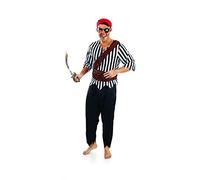 Fun Shack Costume Pirata Uomo - Vestito Carnevale Adulto, Abito per Halloween, Compleanni e Party, Costume da Pirata Uomo, L