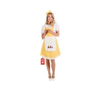 Fun Shack Costume Riccioli D'Oro Donna - Vestito Carnevale, Abito Goldilocks per Halloween, Compleanni e Party Divertenti, S