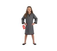 Fun Shack Costume Sassone Bambina, Costume Storico Halloween Bambina | Abito Grigio con Scollo a V, Stile Sassone Tradizionale, Perfetto per Halloween, Ideale per il Gioco di Ruolo
