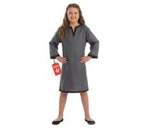 Fun Shack Costume Sassone Bambina - Vestito Carnevale per Bambina, Abito Tradizionale per Halloween, Compleanni e Party, L