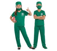 Fun Shack Costume Veterinario per Bambini, per la Giornata Mondiale del Libro, Vestito per Bambini, Costume da Dottore per Giochi di Ruolo, Taglia L