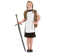 Fun Shack Costume Vichingo Bambina - Dragon Trainer per Carnevale, Abito Tradizionale per Halloween, Compleanni e Party, L