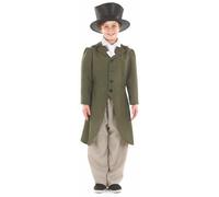 Fun Shack - Costume vittoriano da gentiluomo, per la Giornata mondiale del libro, per ragazzi e bambini, taglia XL