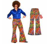 Fun Shack Pantaloni Hippie Uomo, Costume Anni 70 Halloween Uomo, M
