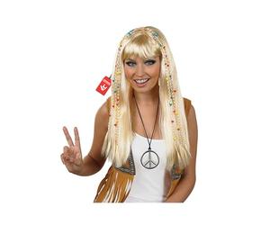 Fun Shack Parrucca Hippie Donna Bionda Lunga Con Treccine, Parrucca Anni 70 Donna, Parrucca Donna Anni 70, Parrucca Treccine Bionde, Parrucca Treccine Donna, Carnevale Hippie Donna