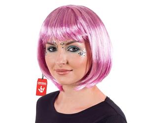 Fun Shack Parrucca Rosa Caschetto, Parrucca Caschetto Rosa, Parrucca Fucsia Corta, Parrucca Rosa Corta, Parrucche Caschetto, Parrucca Glitter Rosa Corta Donna, Parrucche Donna Carnevale