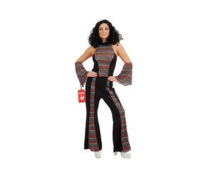 Fun Shack Tuta Donna Anni 70 - Costume Disco per Carnevale, Vestito Retrò per Feste, Halloween e Party a Tema Anni 70, S