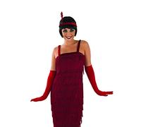 Fun Shack Vestito Anni 20 Donna - Abito Charleston Rosso per Carnevale, Halloween e Feste a Tema Vintage Retrò Anni Venti, L