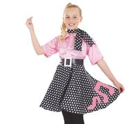 Fun Shack Vestito Anni 50 Bambina - Costume Carnevale Bambina, Abito Vintage per Feste, Halloween e Compleanni., M