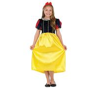 Fun Shack Vestito Biancaneve Bambina, Costume Carnevale Bambine Taglia M