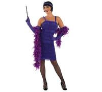 Fun Shack Vestito Charleston Donna - Abito Anni 20 Viola Gatsby per Carnevale, Halloween e Feste a Tema Vintage, 3XL