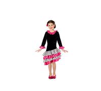 Fun Shack Vestito Flamenco Bambina - Costume Spagnola per Carnevale, Abito Tradizionale per Feste e Party a Tema, S