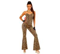 Fun Shack Vestito Leopardato Donna - Abito Lungo Discoteca Anni 70, Costume Disco Donna per Feste, Halloween e Party, M