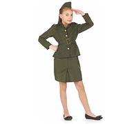 Fun Shack Vestito Militare Bambina - Costume Soldato Ww2 Tedesco per Carnevale, Halloween, Compleanni e Party Bambina, XL