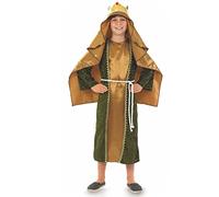 Fun Shack Vestito Re Magio Bambino Oro - Costume con Corona per Carnevale, Halloween, Compleanni e Feste a Tema Re Magi, XL
