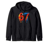 Fun Six Seven 6 7 Meme Design 6 7 Felpa con Cappuccio