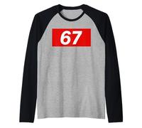 Fun Six Seven 6 7 Meme Design 6 7 Maglia con Maniche Raglan