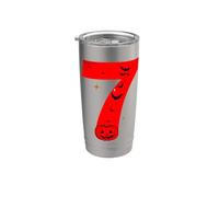 Fun Six Seven 6 7 Meme Design Coppie Halloween Bicchiere termico in acciaio inox doppia parete