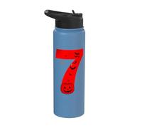 Fun Six Seven 6 7 Meme Design Coppie Halloween Stainless Steel Insulated Water Bottle