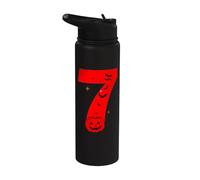Fun Six Seven 6 7 Meme Design Coppie Halloween Stainless Steel Insulated Water Bottle