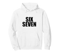 Fun Six Seven 6 7 Meme Design Felpa con Cappuccio