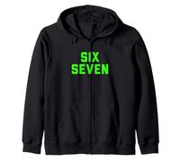 Fun Six Seven 6 7 Meme Design Felpa con Cappuccio