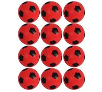 Fun Sport - Palloncini da calcio in schiuma di colore rosso, confezione da 12 pezzi, morbidi per interni ed esterni, resistenti e leggeri, perfetti per bambini, ragazzi e adulti, per ore di