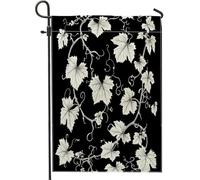 Fun Spring Vine Plant Nature Plant Leaves Pattern Flag Resistente Alle Intemperie Bandiera Da Giardino Colore Vivido Bandiere Verticale Per Interno Feste Esterno 30X45Cm