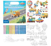 Fun Stickers - 2-in-1 Funny DIY Mosaic Learning Craft Kits, Creative