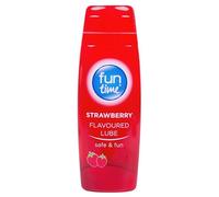 Fun Time Lubrificante aromatizzato alla fragola, senza alcool, a base d'acqua, trasparente, 75 ml