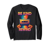 Fun Times Be Kind e Rewind Mixtape Throwback Vibe Maglia a Manica