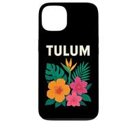 Fun Tulum Mexico Summer Adventure, design con fiori tropicali Custodia per iPhone 13