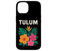 Fun Tulum Mexico Summer Adventure, design con fiori tropicali Custodia per iPhone 14