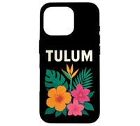 Fun Tulum Mexico Summer Adventure, design con fiori tropicali Custodia per iPhone 16 Pro