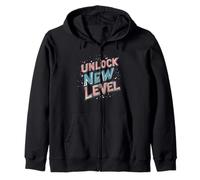 Fun Unlock New Level - Costume per adulti e bambini Felpa con Cappuccio