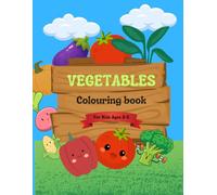 Fun vegetable colouring book for kids