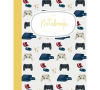 Fun Video Game Themed Composition Notebook for Early Writers: Video Game Notebook for Kids K-2: 120 pages 7.5 x 9.25 wide-ruled - beige and yellow