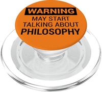Fun Warning Design for Philosopher or Philosophy Teacher PopSockets PopGrip per MagSafe