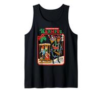 Fun with Krampus Christmas Retro Vintage Funny Adult Humor Canotta